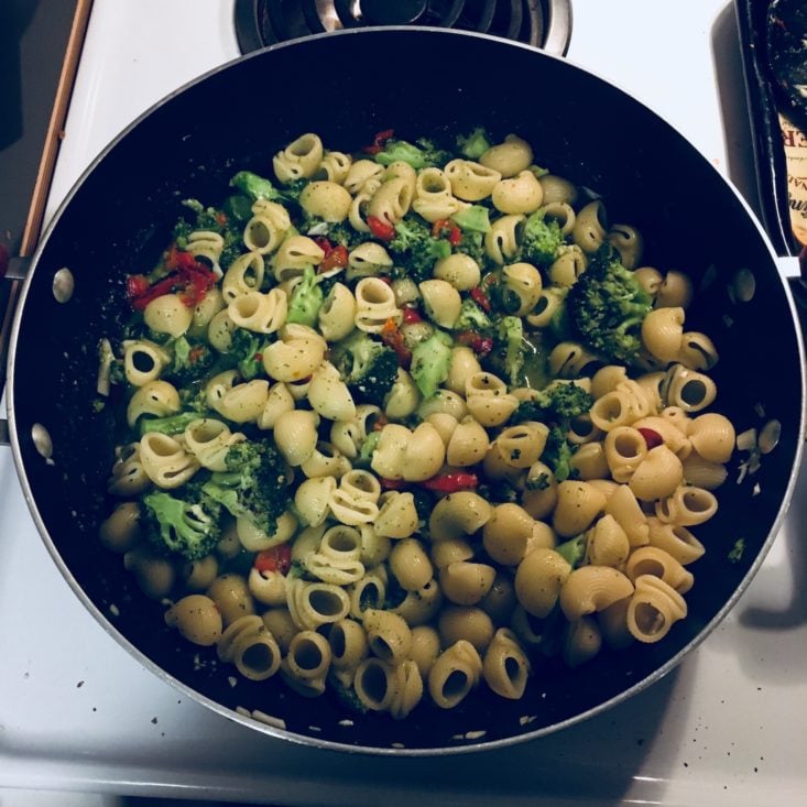 Blue Apron Subscription Box Review January 2019 - PASTA COMBINED Top