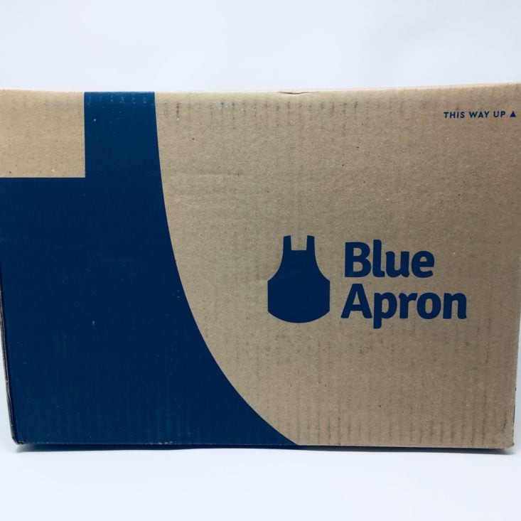 Blue Apron Subscription Box Review January 2019 - UNOPENED BOX Closed Top
