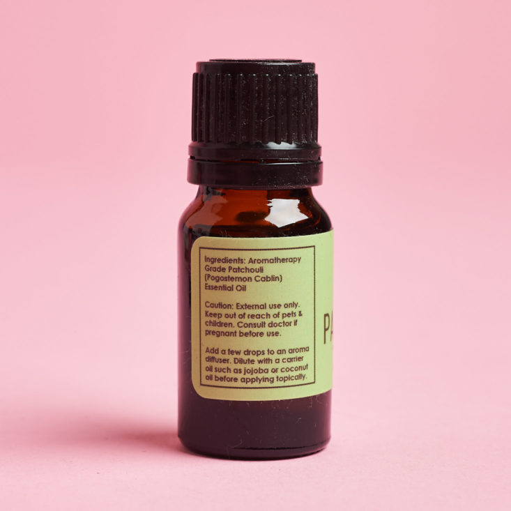 Bombay and Cedar For Him Winter essential oil label