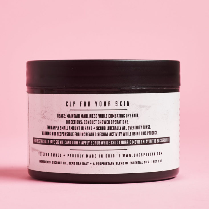 Bombay and Cedar For Him Winter man scrub instructions