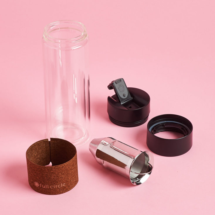 Bombay and Cedar For Him Winter cold brew coffee travel mug parts