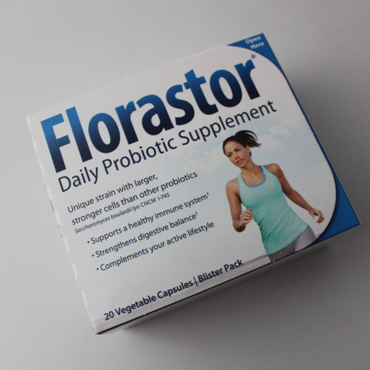 Bulu Box WL January 2019 - Florastor Daily Probiotic Supplement Box Top