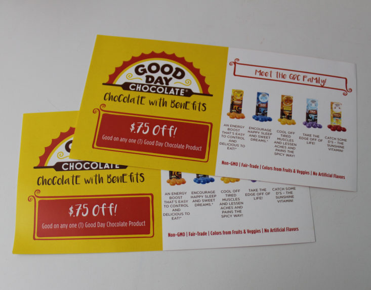 Clean Fit Box January 2019 - Coupons Front
