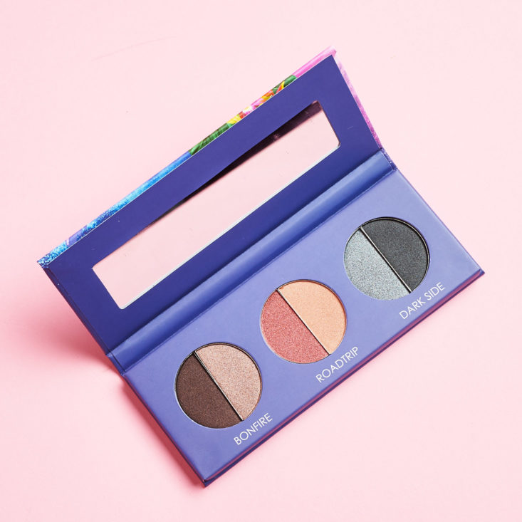 Color Curate January 2019 eye shadow palette open