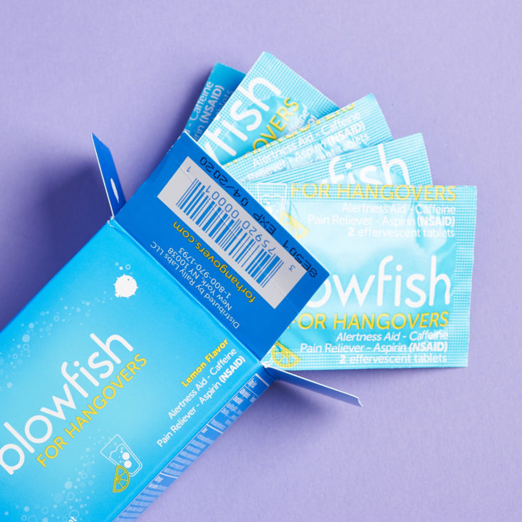 Cosmo Box January 2019 blowfish tablets