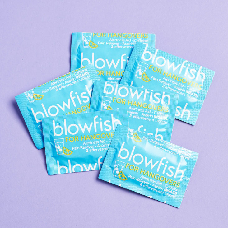 Cosmo Box January 2019 blowfish packets