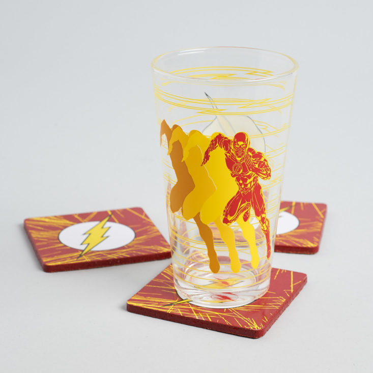 DC Comics Worlds Finest Issue 6 The Flash - Coaster Set With Pint Glass 23