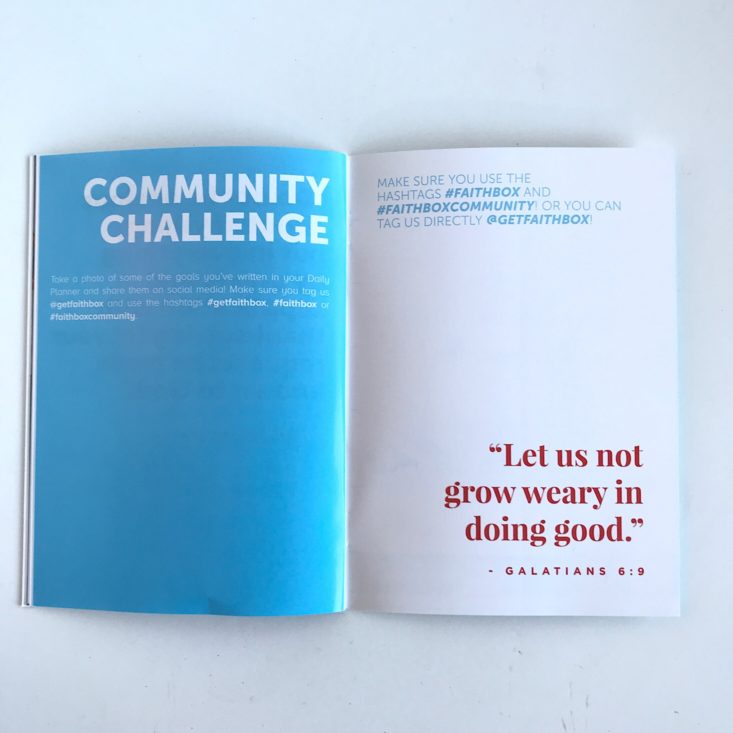 FaithBox January 2019 - Impact Guide Community Challenge