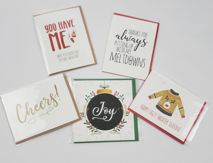 Flair & Paper Box December 2018 - All Greeting Cards Top