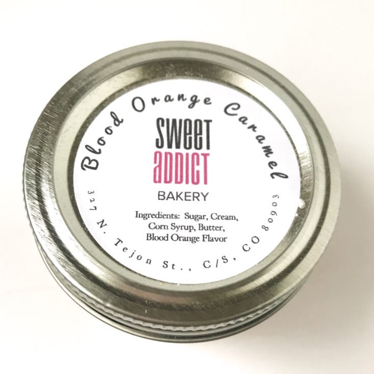 Fruit For Thought Autumn Spice January 2019 - Sweet Addict Blood Orange Caramel Sauce Top