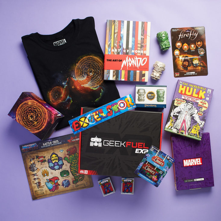 Geek Fuel EXP January 2019 - Box All Content