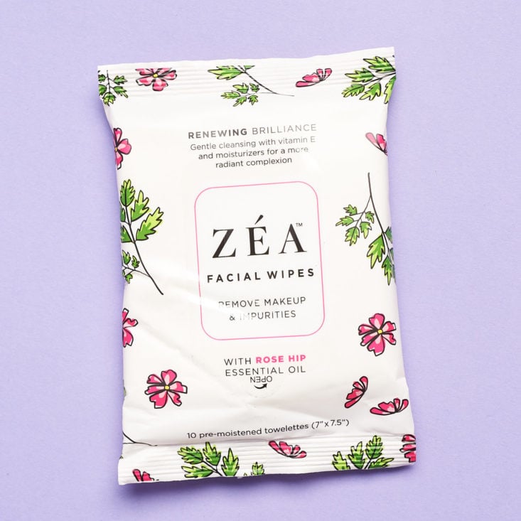 Glossybox January 2019 zea wipes