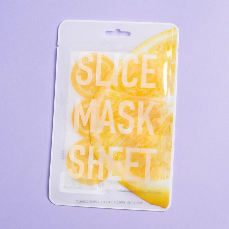 Glossybox January 2019 slice sheet mask