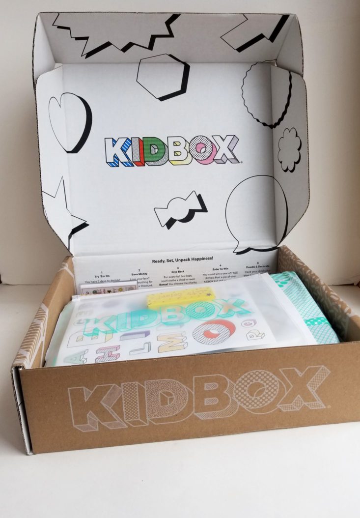 Kidbox boy spring 2019 inside box