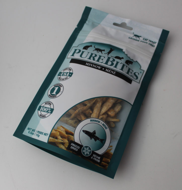 Kitnipbox January 2019 - Purebites Freeze Dried Small Minnows Treats