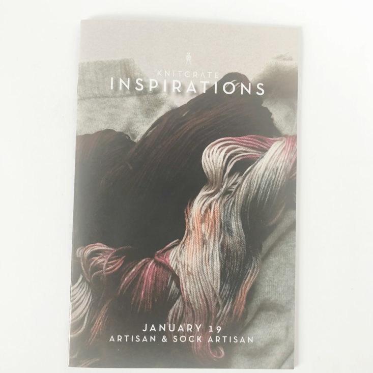 KnitCrate Artisan Crate January 2019 - Booklet Front