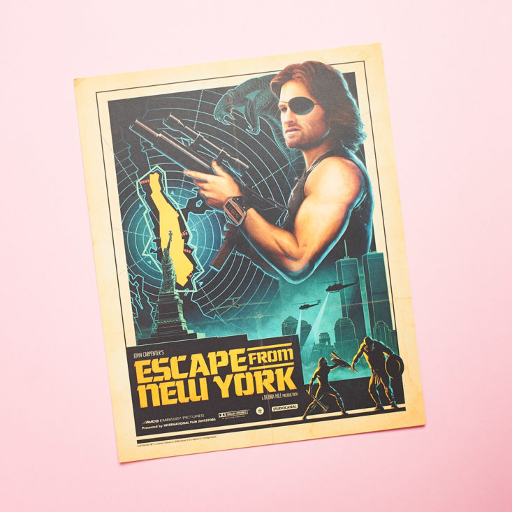 Loot Crate Scavenge December 2018 - Escape From New York Poster