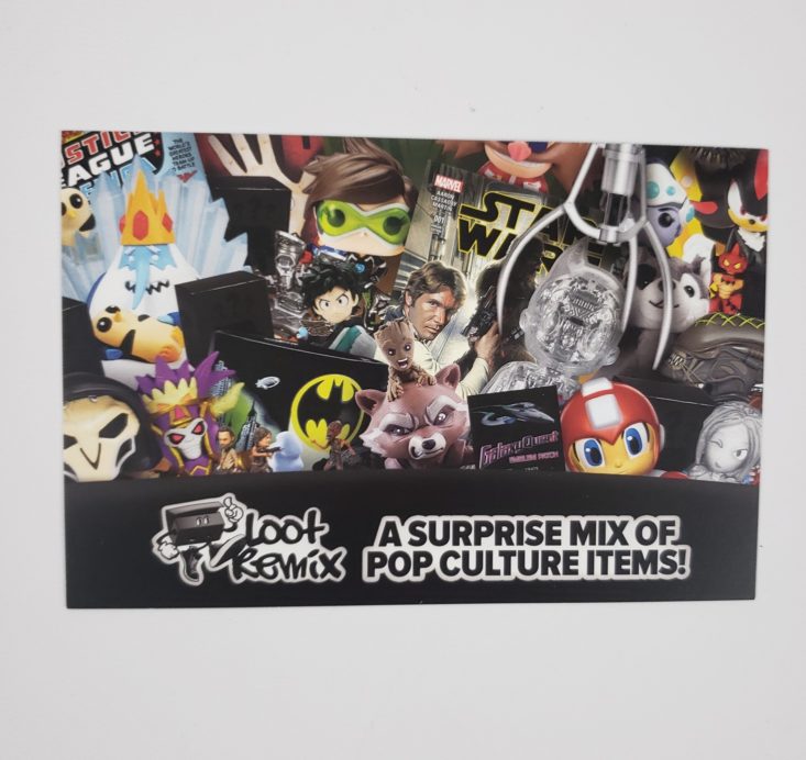 Loot Remix by Loot Crate January 2019 - Info Card Front