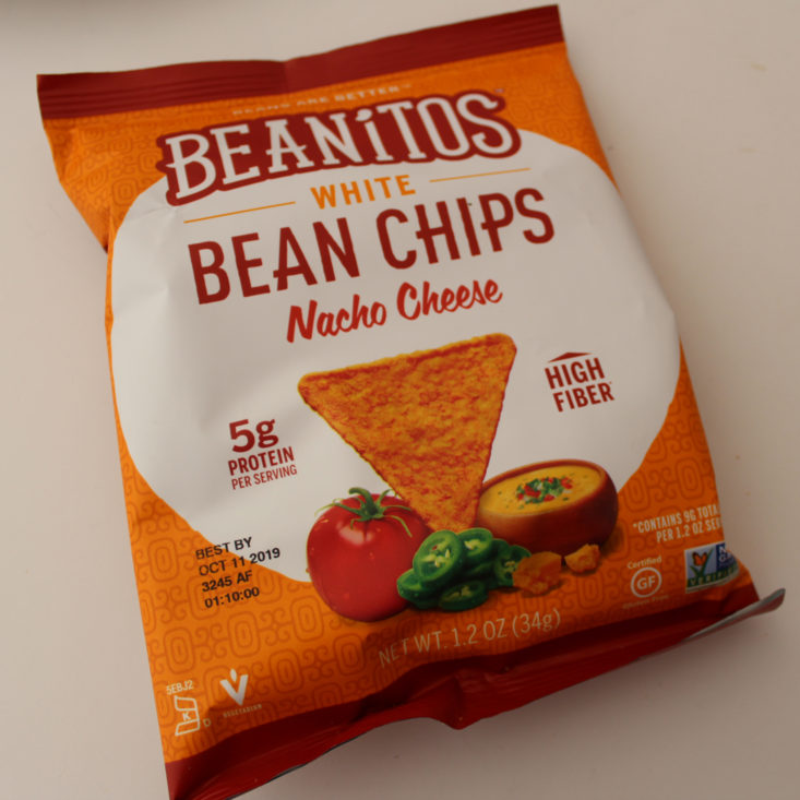 Love With Food Box January 2019 - Beanitos White Bean Chips in Nacho Cheese Top