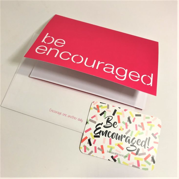 Loved + Blessed “Great Expectations” February 2019 - Encouragement Card 2