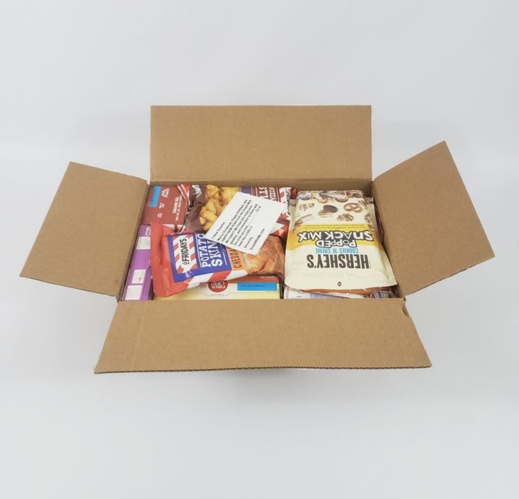 MONTHLY BOX OF FOOD AND SNACK REVIEW – January 2019 - Opened Box