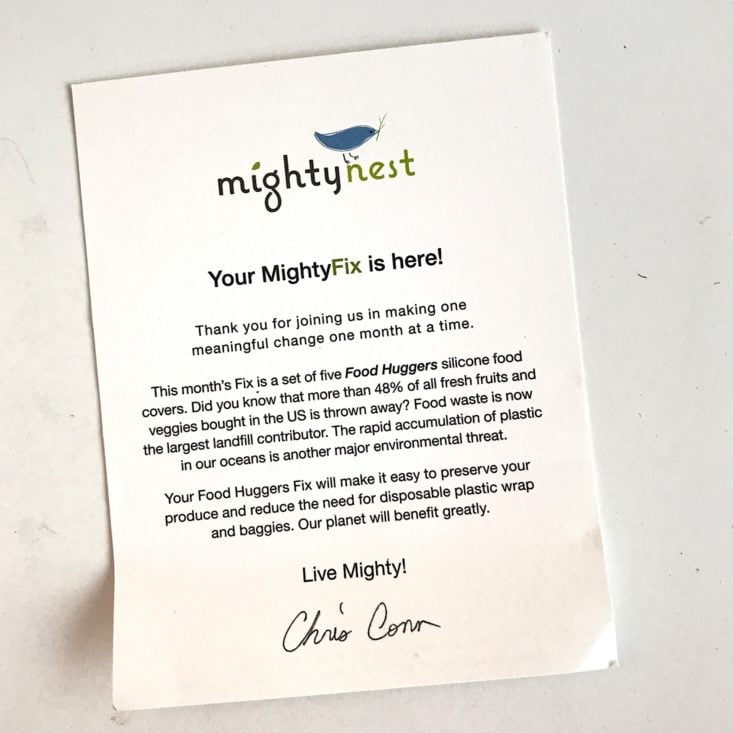 Mighty Fix January 2019 - Mighty Fix Info Card Front Top