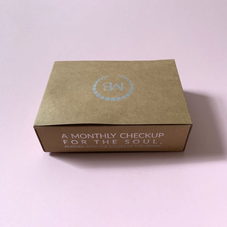 MoonBox by Gaia Collective Subscription Review January 2019 - Box Closed Top