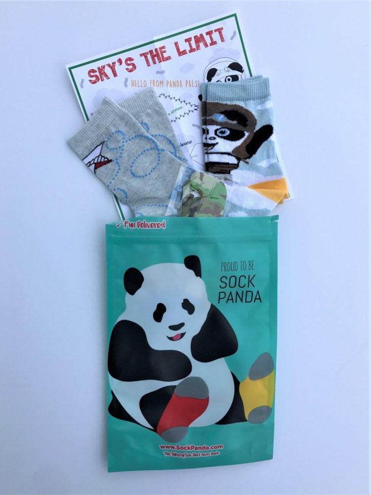 Panda Pals Kid’s Socks Januaury 2019 -Opened Socks With Package