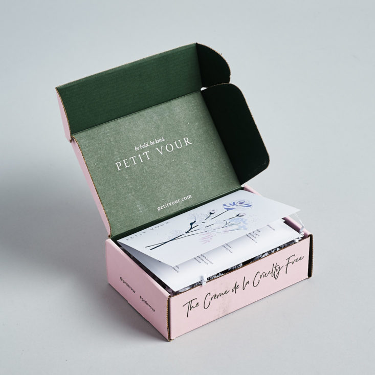 Petit Vour January 2019 open box