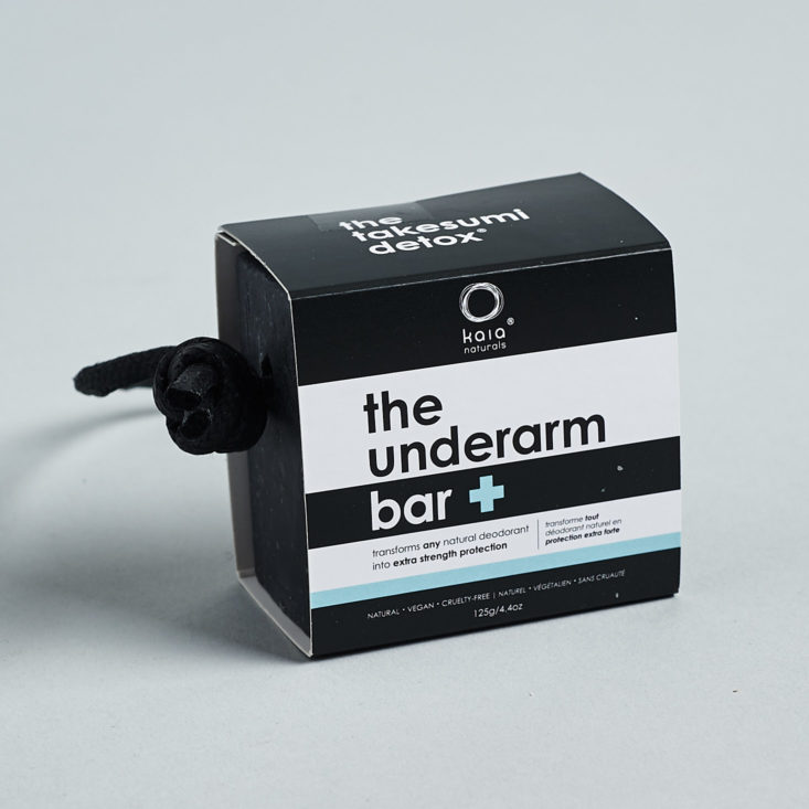 Petit Vour January 2019 underarm bar with packaging