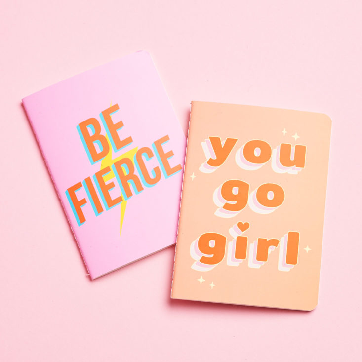Quirky Crate be fierce you go girl notebooks