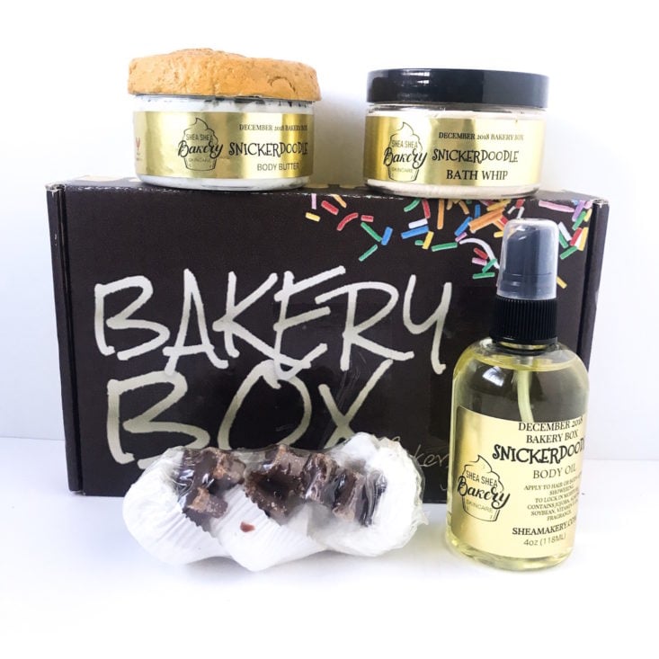 The Bakery Box by Shea Shea Bakery Review December 2018 - All Products With Box Front