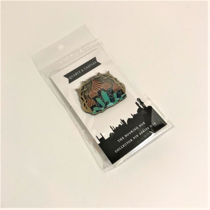 The Bookish Box “Quartz and Castles” December 2018 - Grisha Inspired Bookish Box Collectible Pin Package Front Top