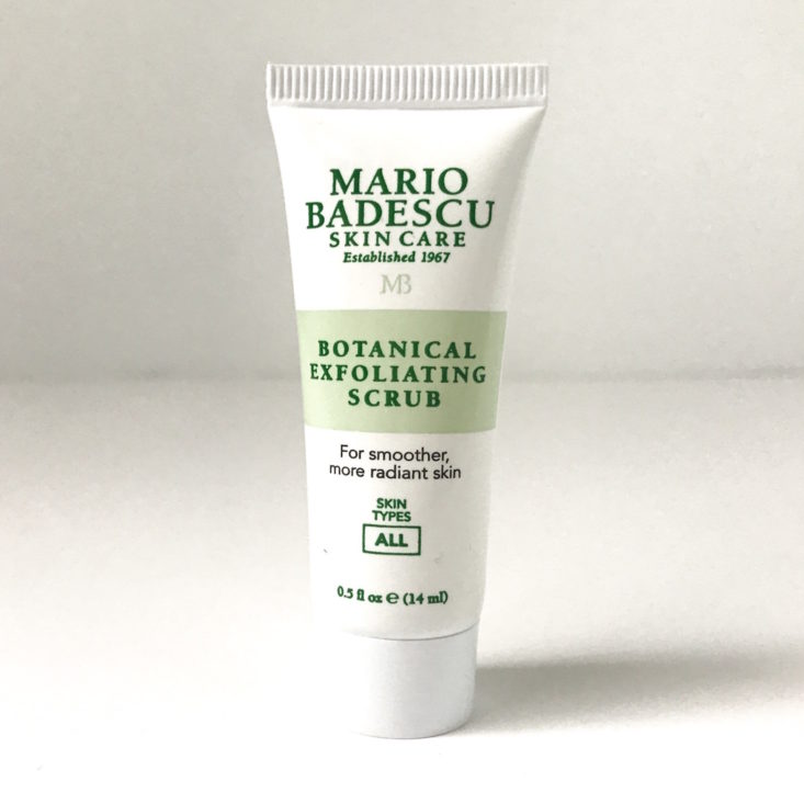 Ulta Love Your Skin Ingredients That Matter January 2019 - Mario Badescu Botanical Exfoliating Scrub Front