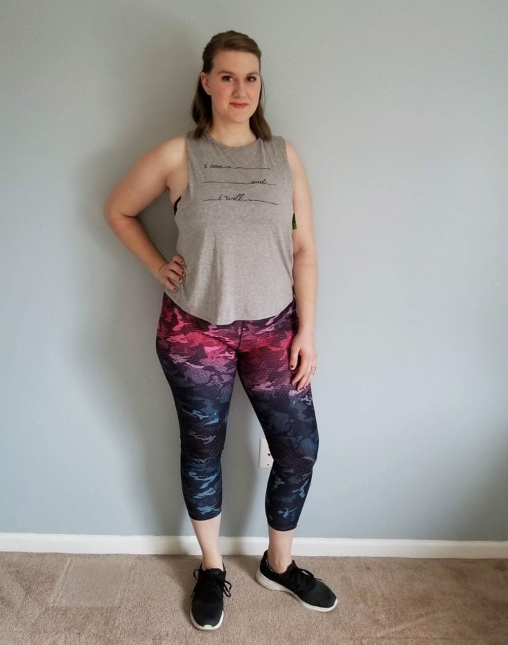 Wantable Fitness Edit January 2018 grey top and leggings