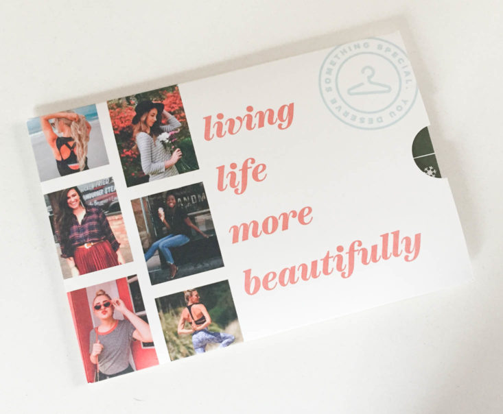 Wantable Fitness Edit Subscription Review December 2018 - Booklet Top