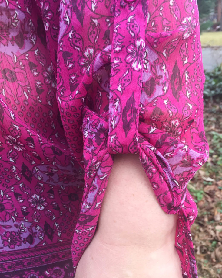 Wantable Style Edit Subscription Review December 2018 - Jasmine Printed Top by Kut From the Kloth Closer