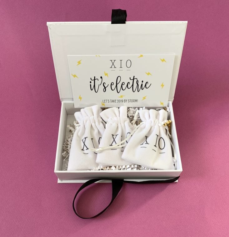 XIO Jewelry Subscription Review January 2019 - Box Open Top
