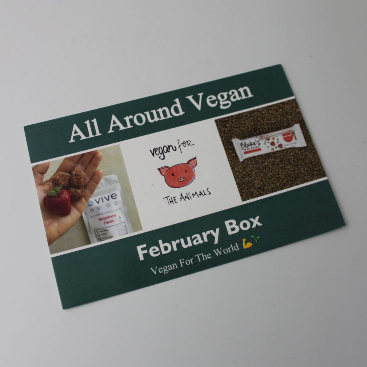 All Around Vegan February 2019 - Booklet Front