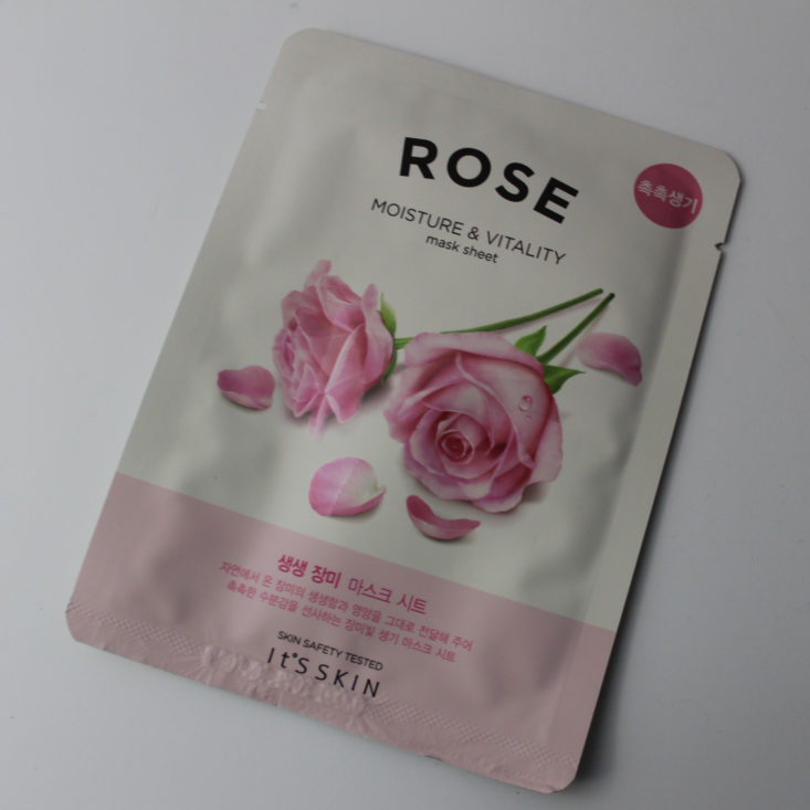 Beauteque Mask Maven January 2019 - It’s Skin The Fresh Sheet Mask Rose Top