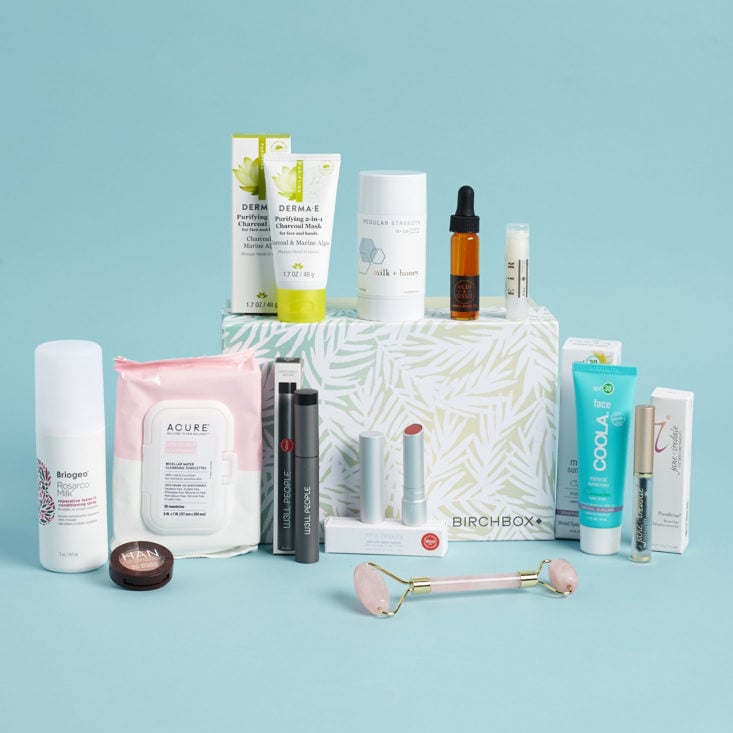 Birchbox Limited Edition Clean Beauty Box all contents
