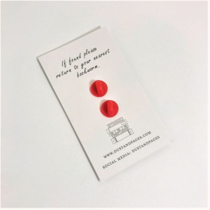 Bookish Box January 2019 - Bookish Box Collectible Pin Back Top