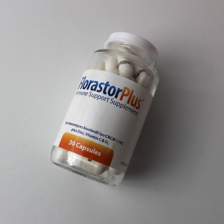 Bulu Box Review February 2019 - Florastor Plus Immune Support Supplement Container Top