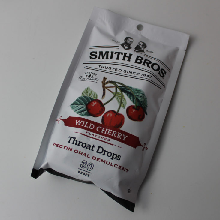 Bulu Box Weight Loss Version Review February 2019 - Smith Bros. Wild Cherry Throat Drops 1 Package Top