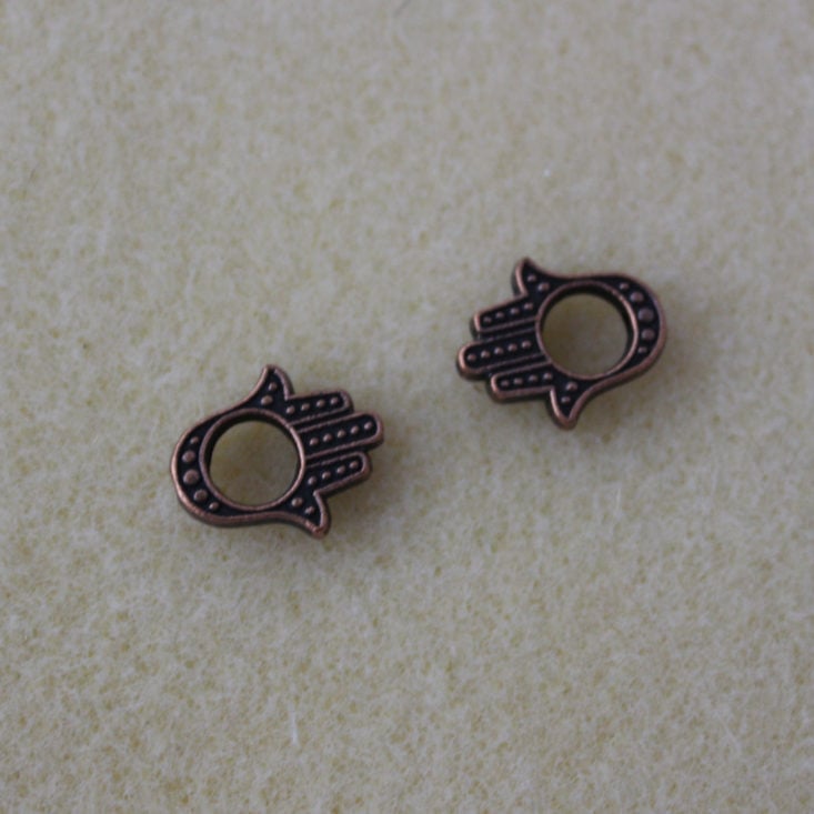 Dollar Bead Box February 2019 - Pewter Hamsa Antique Copper Plated Top