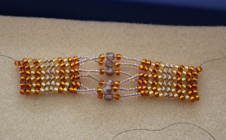 Facet Jewelry Stitching January 2019 - Bracelet Progress 2