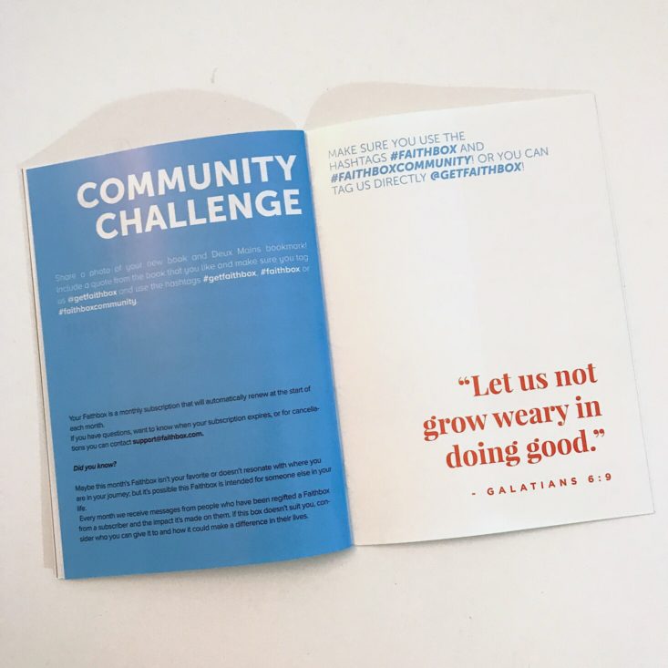 FaithBox February 2019 - Impact GuideCommunity Challenge