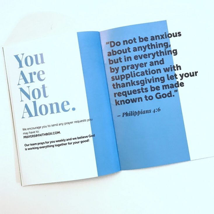 FaithBox February 2019 - Impact GuideYou Are Not Alone