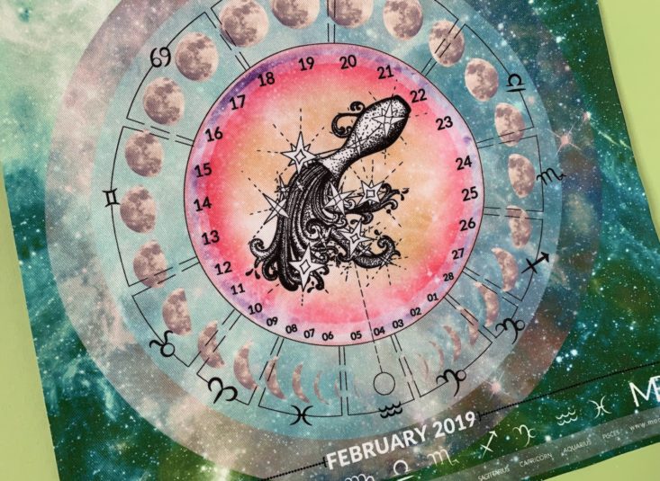 Gaia Moon Box February 2019 - Cosmic Collage Moon Calendar Top 2