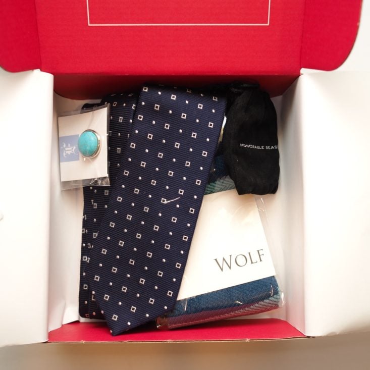 Gentlemans Box February 2019 - Box Open All Contents Top